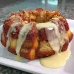 Gluten Free Monkey Bread fresh out of the oven, golden brown and gooey.