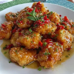 Gluten-free orange chicken served with rice and vegetables
