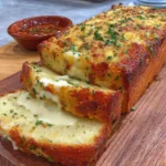 Freshly baked gluten-free potato bread loaf with golden crust