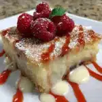 Gluten-free raspberry lemon bars topped with fresh raspberries and lemon zest