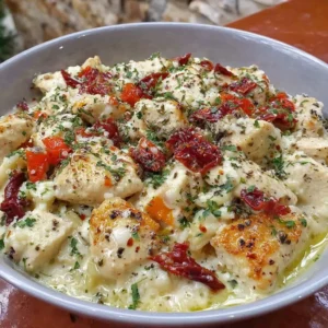 Delicious Greek Chicken Bowl with marinated chicken and fresh vegetables