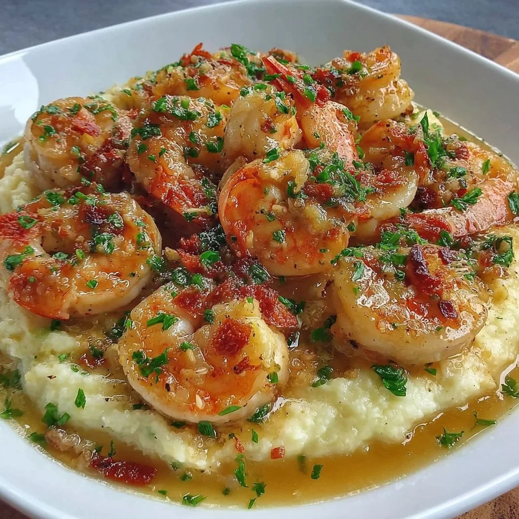 Delicious high-protein honey garlic shrimp served on a plate