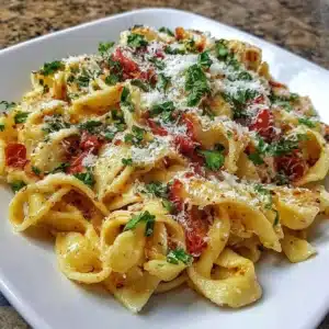 Bowl of homemade gluten-free pasta ready to serve.