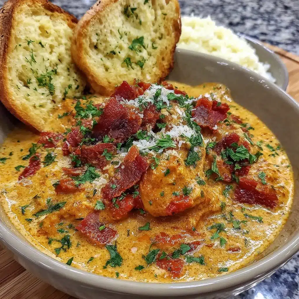 Delicious Indian Butter Chicken served with naan and rice