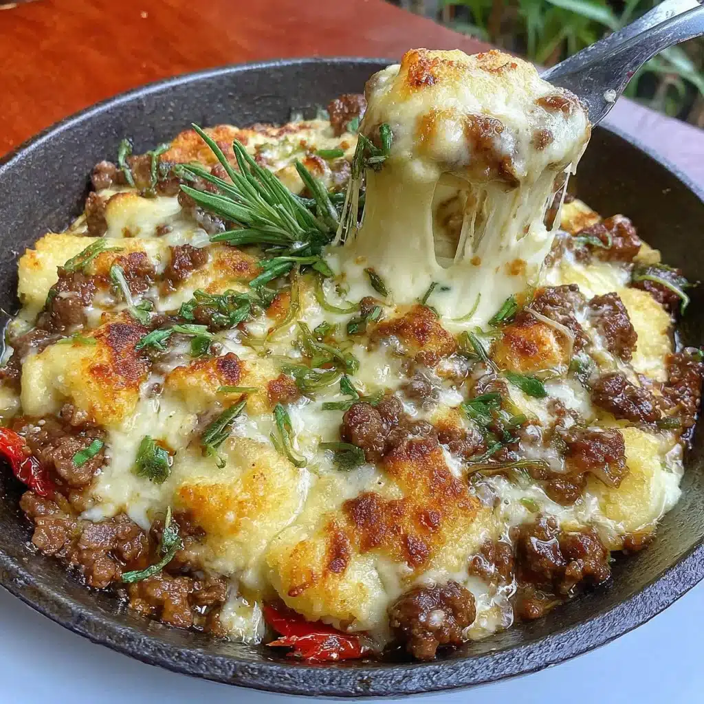 Plate of delicious savoury mince served with vegetables and herbs