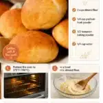 4 Ingredient Keto Bread Rolls for low-carb diets