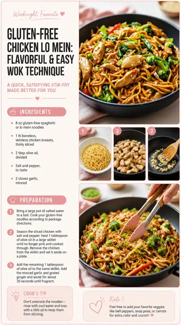 Gluten-Free Chicken Lo Mein: Flavorful & Easy Wok Technique
