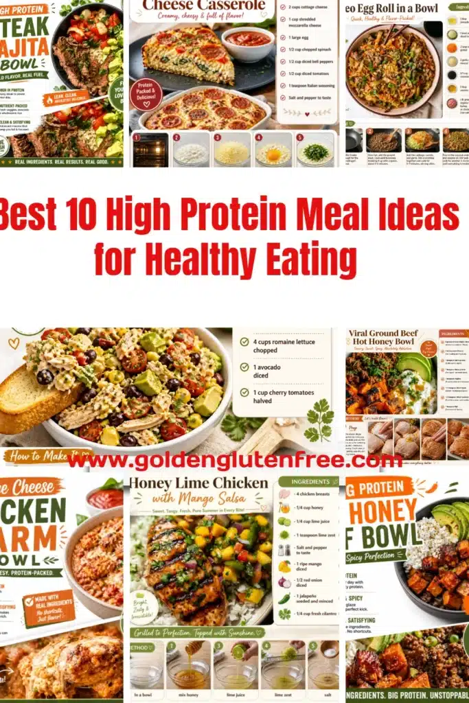 Delicious high protein meal ideas for healthy eating