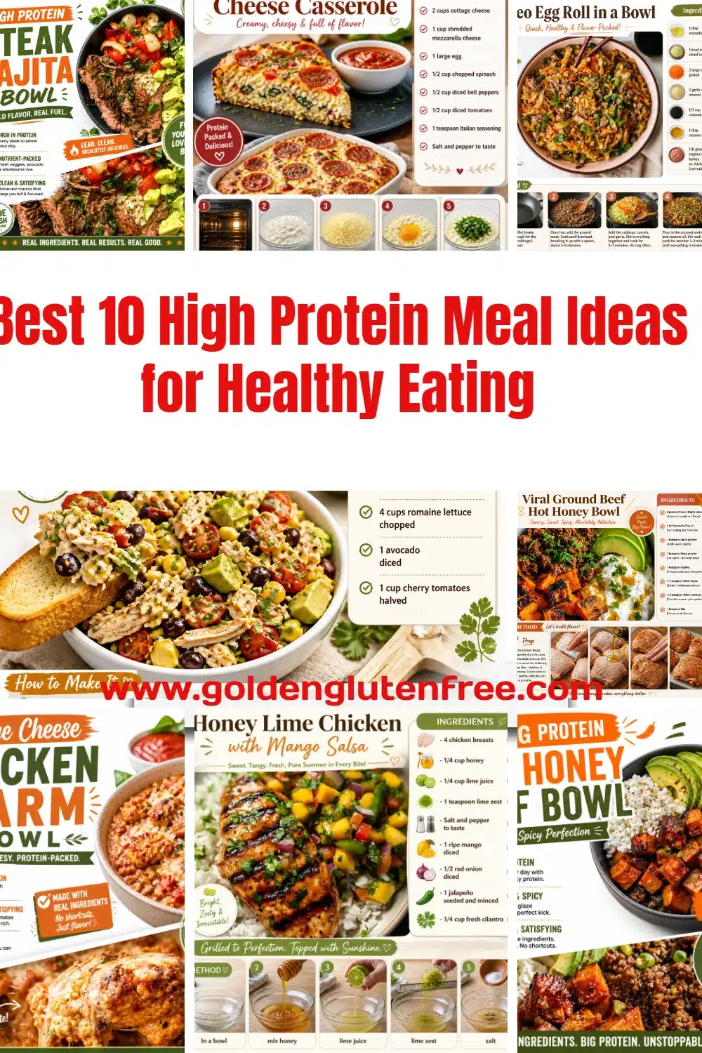 Delicious high protein meal ideas for healthy eating