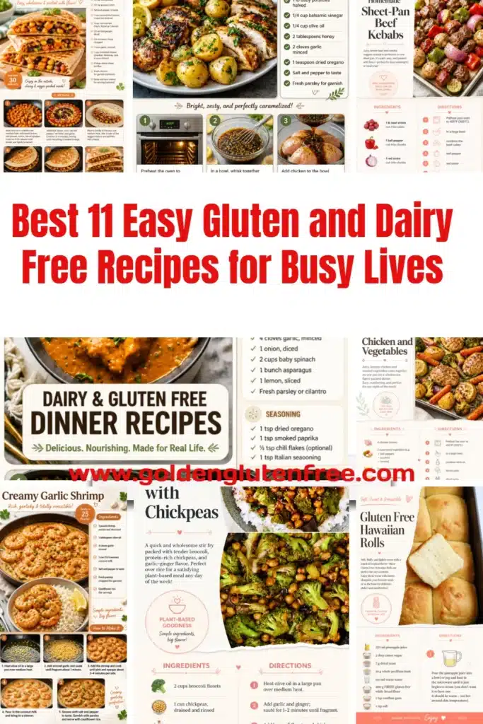 Delicious gluten and dairy free recipes for quick meals