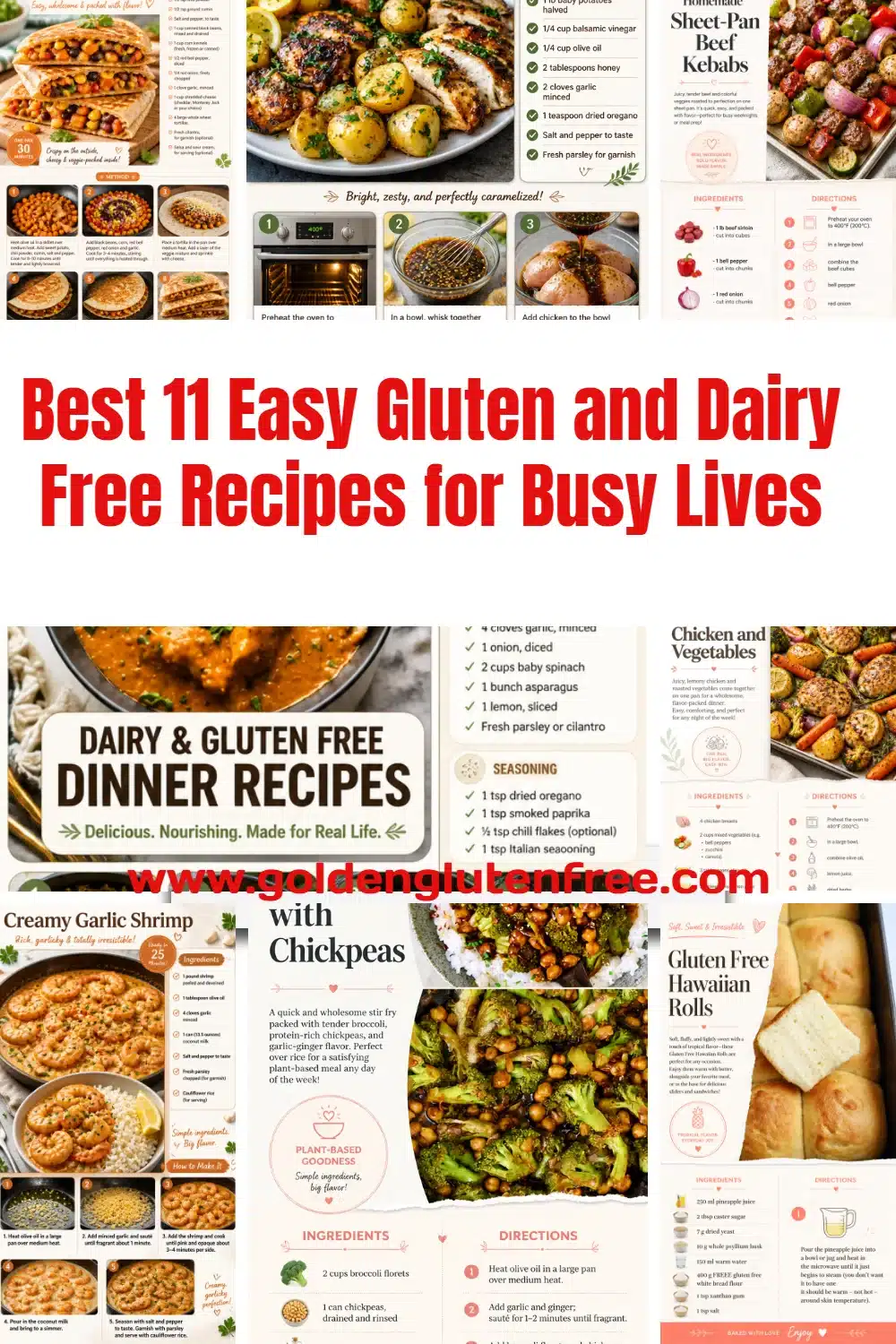 Delicious gluten and dairy free recipes for quick meals