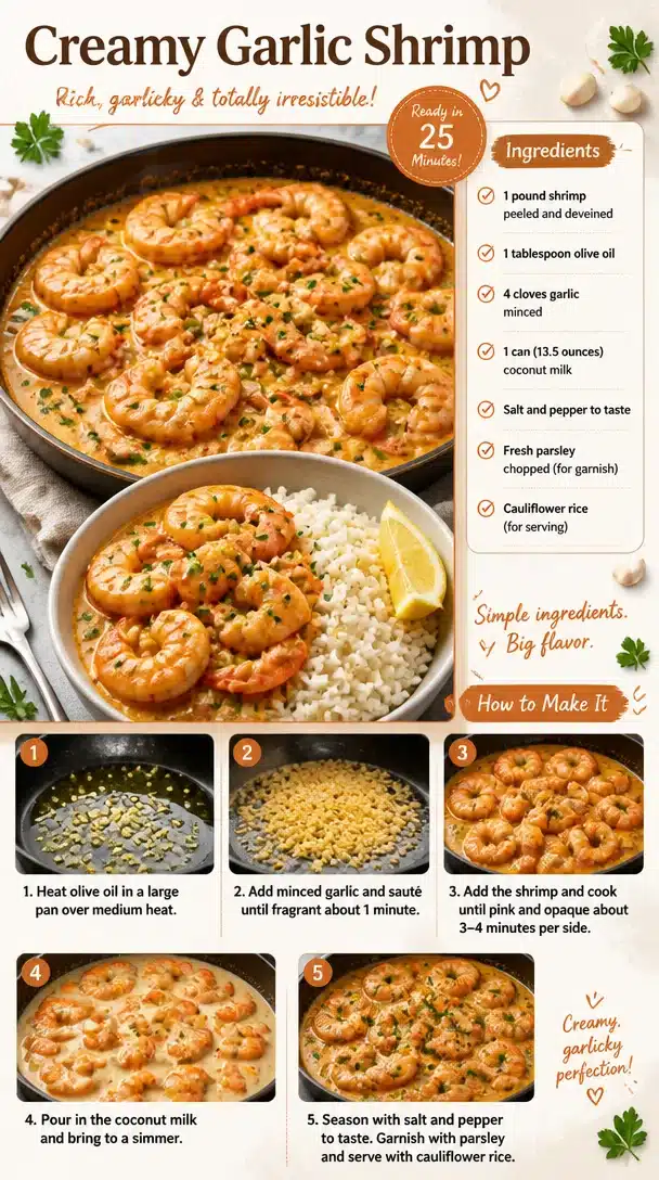Creamy Garlic Shrimp