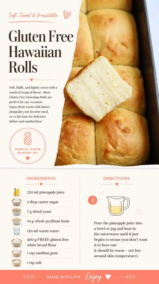 Gluten Free Hawaiian Rolls