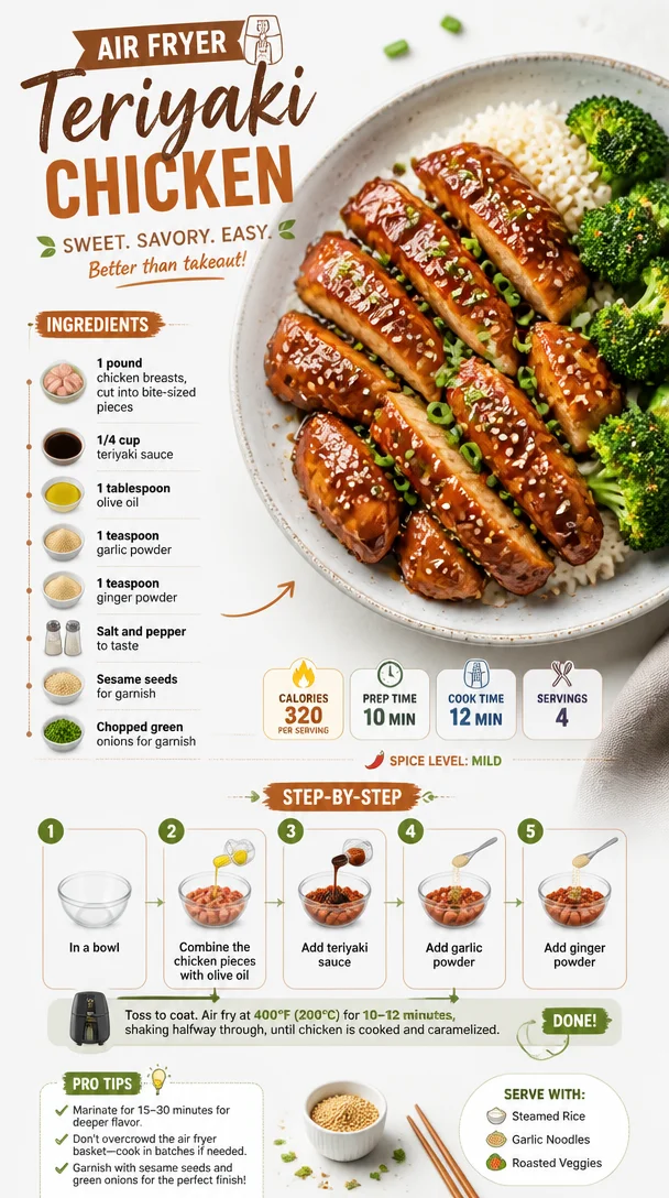 Air Fryer Teriyaki Chicken