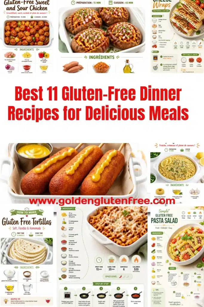 A spread of 11 gluten-free dinner dishes for family meal ideas