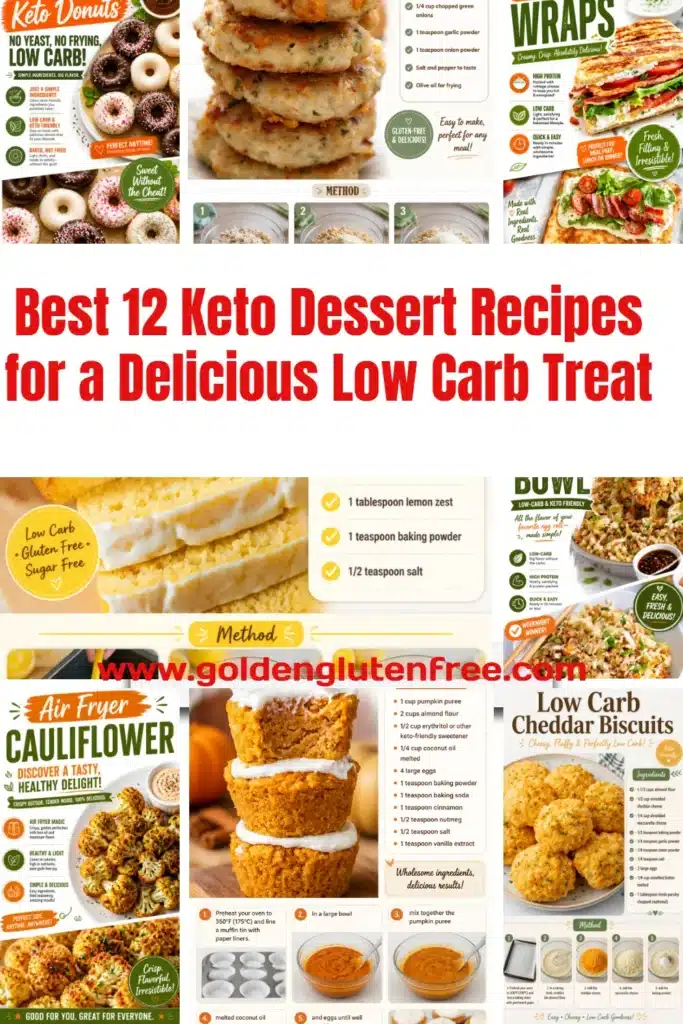 Delicious keto dessert recipes for low carb treats