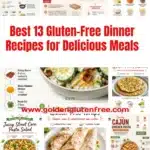 Delicious gluten-free dinner recipes showcased in a colorful meal spread.
