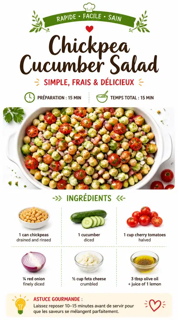 Chickpea Cucumber Salad