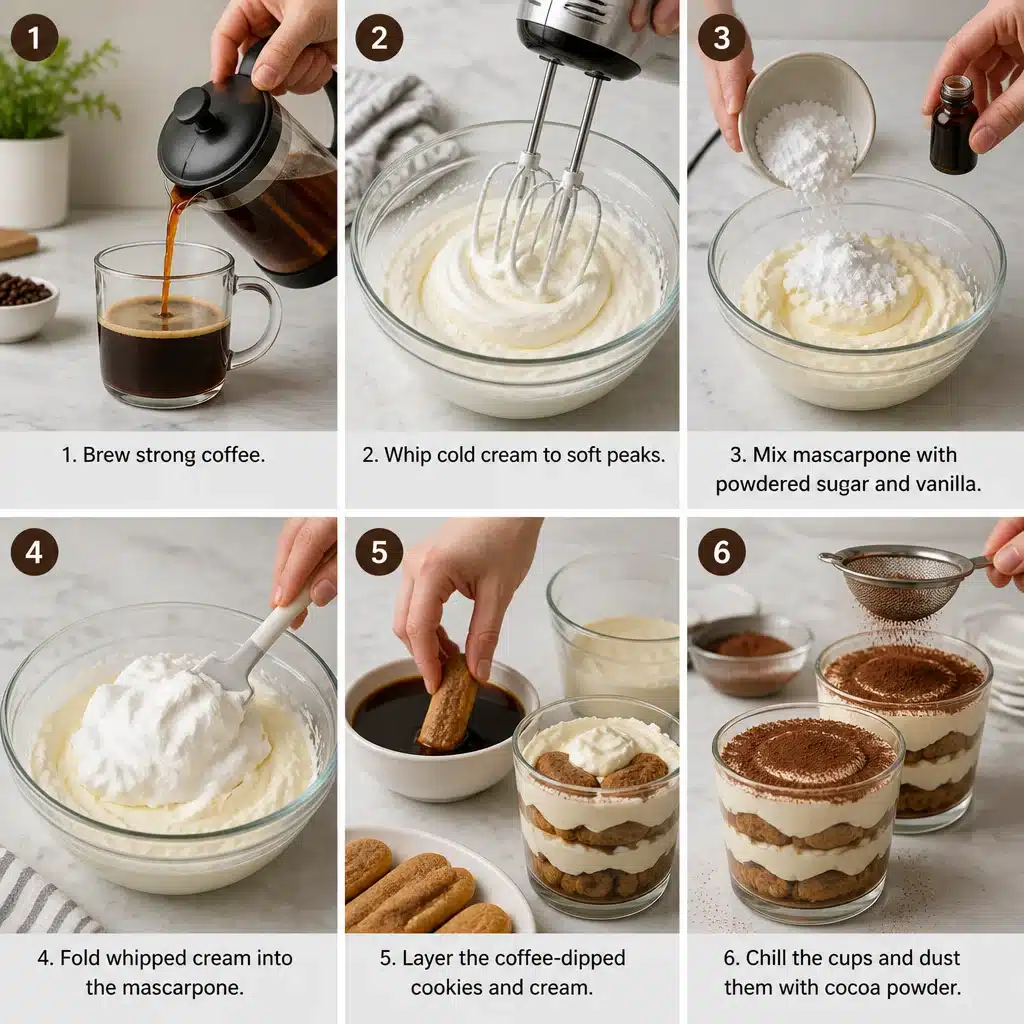 gluten free tiramisu cups