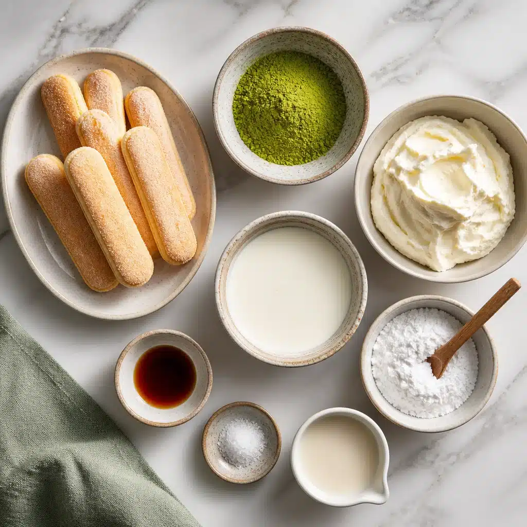 gluten free matcha tiramisu