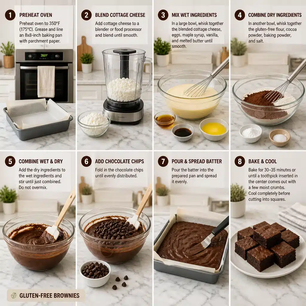 gluten free cottage cheese brownies