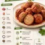 Delicious easy gluten free meatballs served on a plate with sauce.