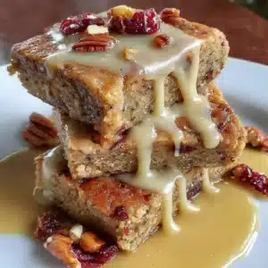 Delicious gluten free breakfast bars with nuts and fruits on a wooden table