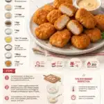 Plate of gluten-free Chick-fil-A style chicken nuggets with dipping sauce