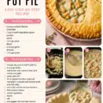 Delicious gluten-free chicken pot pie served in a rustic dish