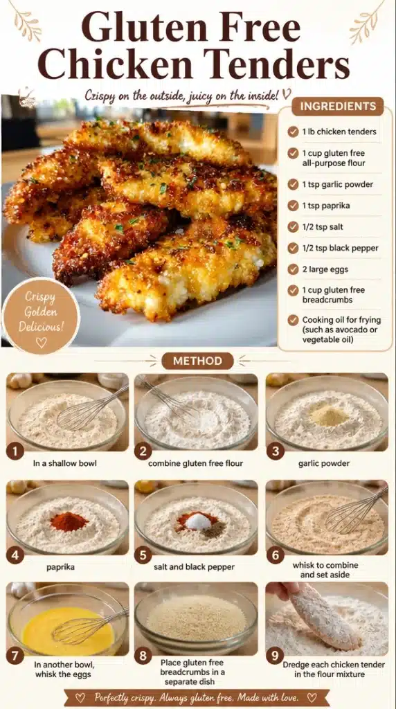 Gluten Free Chicken Tenders served with dipping sauce
