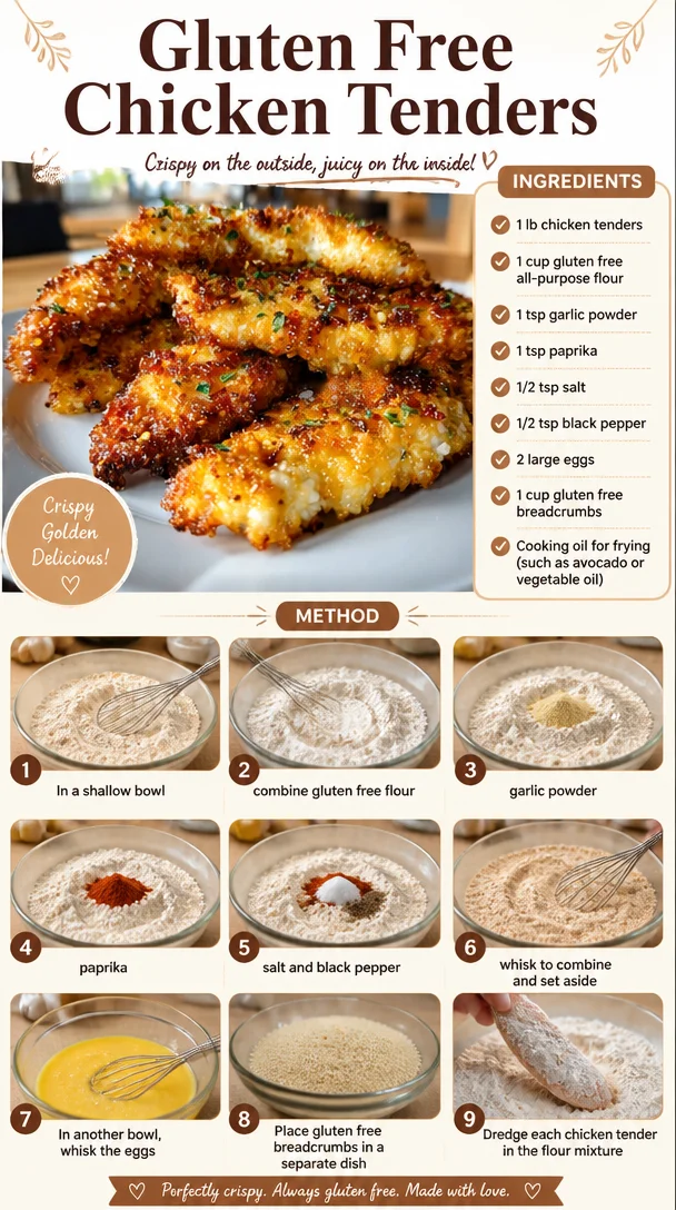 Gluten Free Chicken Tenders served with dipping sauce