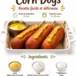 Gluten-free corn dogs served on a plate with dipping sauce.