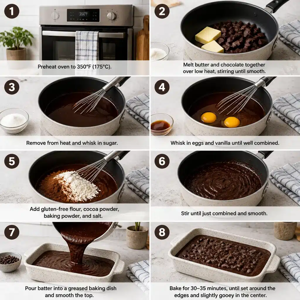 gluten free brownie pudding