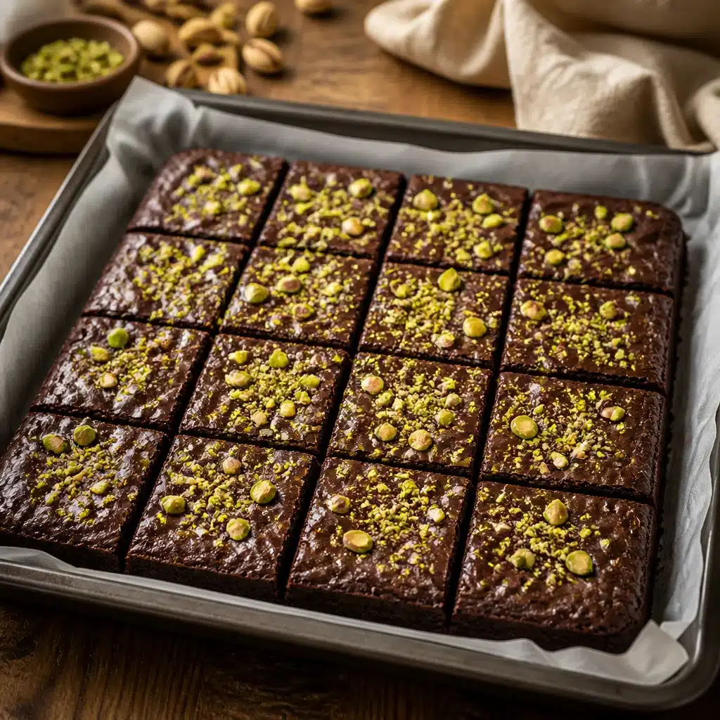 Irresistibly Rich Gluten Free Dubai Chocolate Brownies to Savor