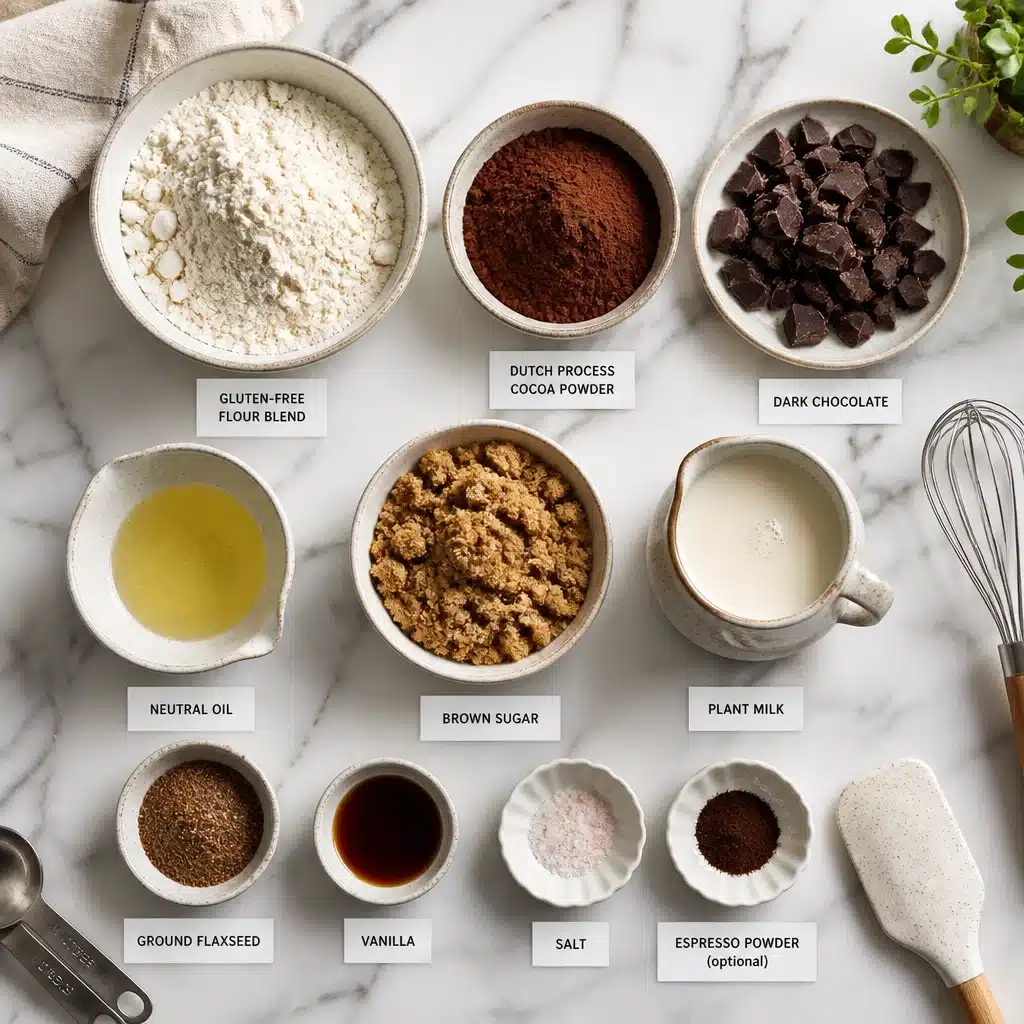 gluten free Dubai chocolate brownies