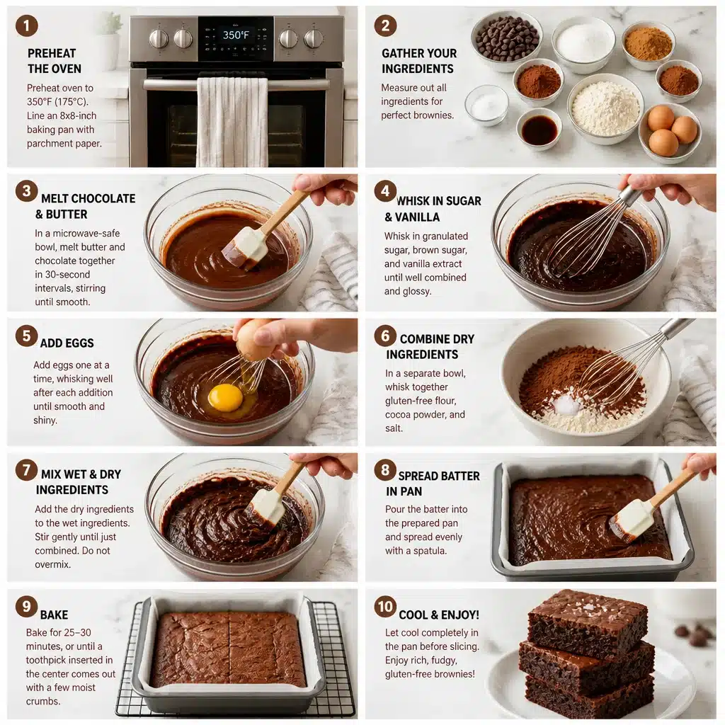 gluten free Dubai chocolate brownies