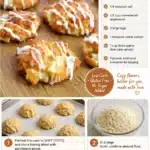 Keto Apple Fritter Cookies on a platter, low-carb delicious treat