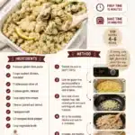 Lemon Chicken Pasta Bake with fresh herbs and creamy sauce