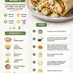 Low carb cheesy garlic chicken wraps with fresh ingredients