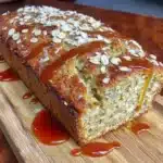 Loaf of Oat and Chia Bread freshly baked with oats and chia seeds.