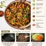 Paleo Egg Roll in a Bowl recipe with fresh vegetables and savory meat