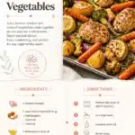 Sheet pan Lemon Herb Chicken with colorful vegetables ready for roasting.