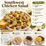 Delicious Southwest Chicken Salad with vibrant ingredients and savory flavors