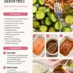 30-Minute Garlic Ginger Glazed Salmon on a plate with fresh herbs