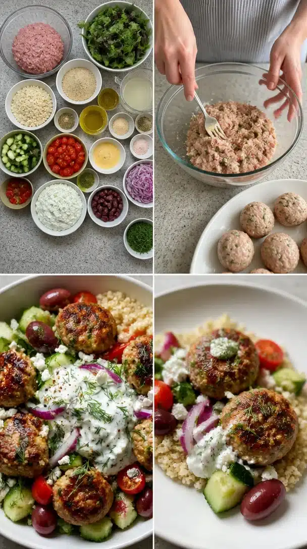 Greek Turkey Meatball Bowls: The Ultimate Mediterranean Dinner