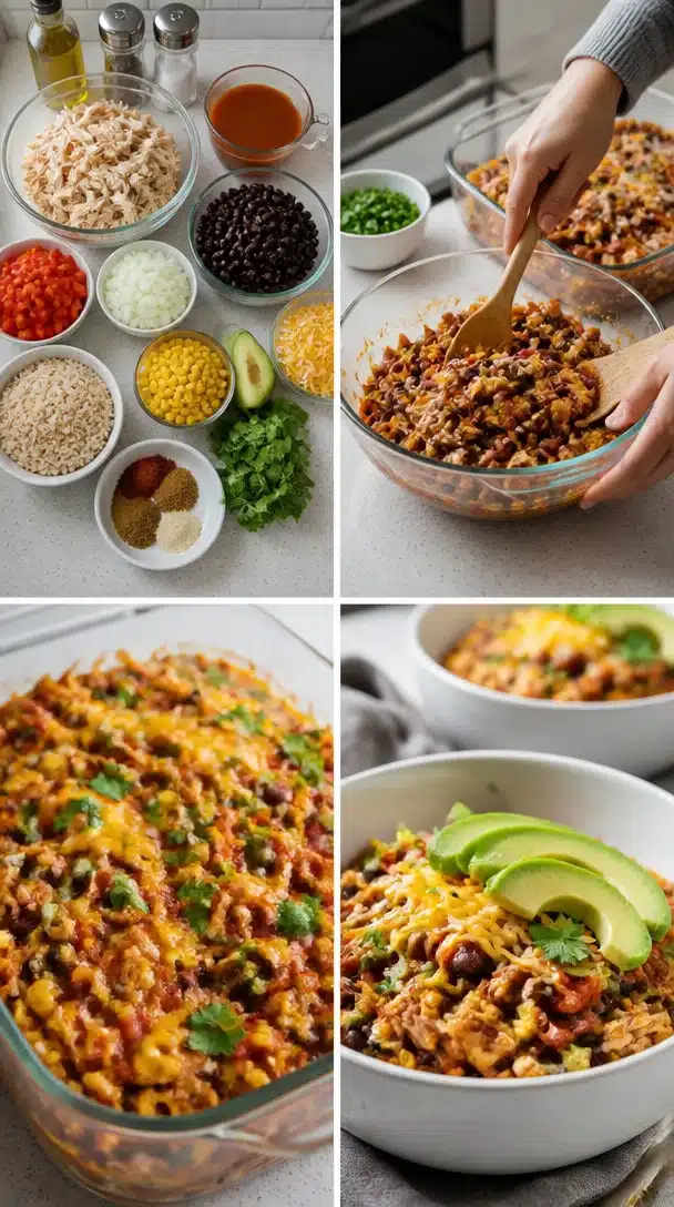 High-Protein Chicken Enchilada Bowls