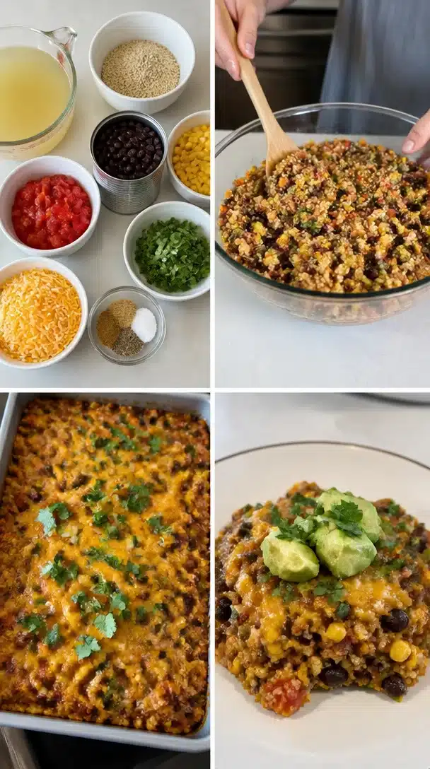Dump and Bake Quinoa Casserole