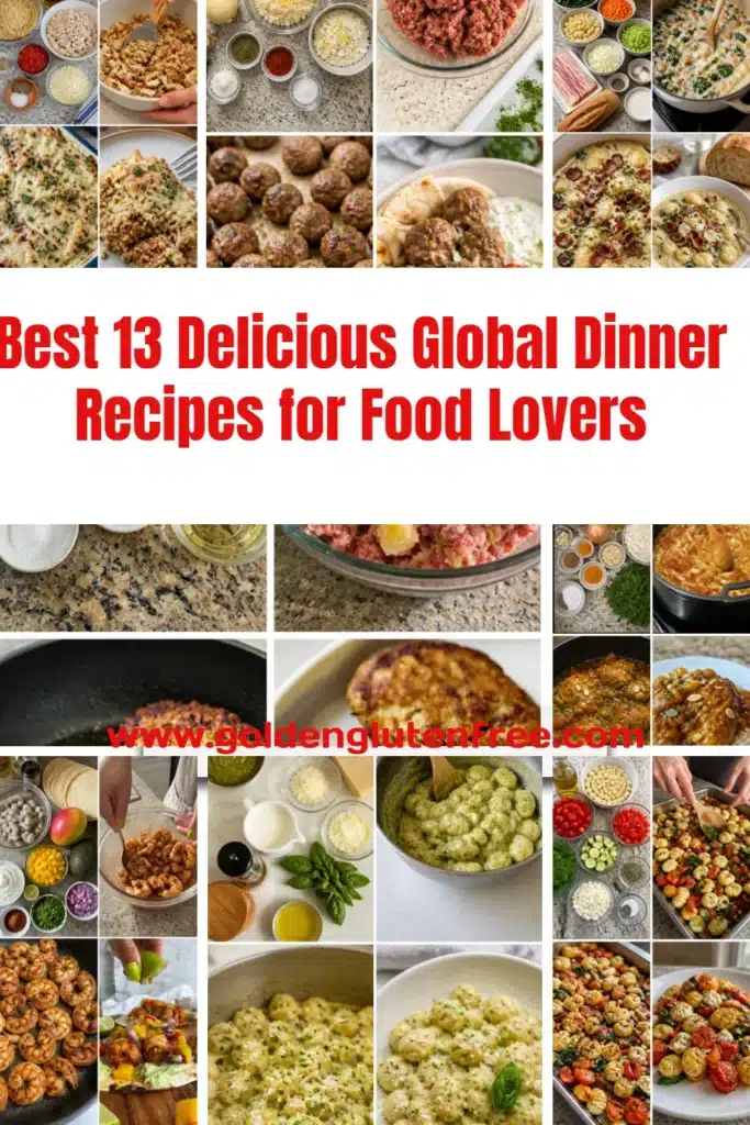 Delicious global dinner recipes for food lovers featuring diverse cuisines