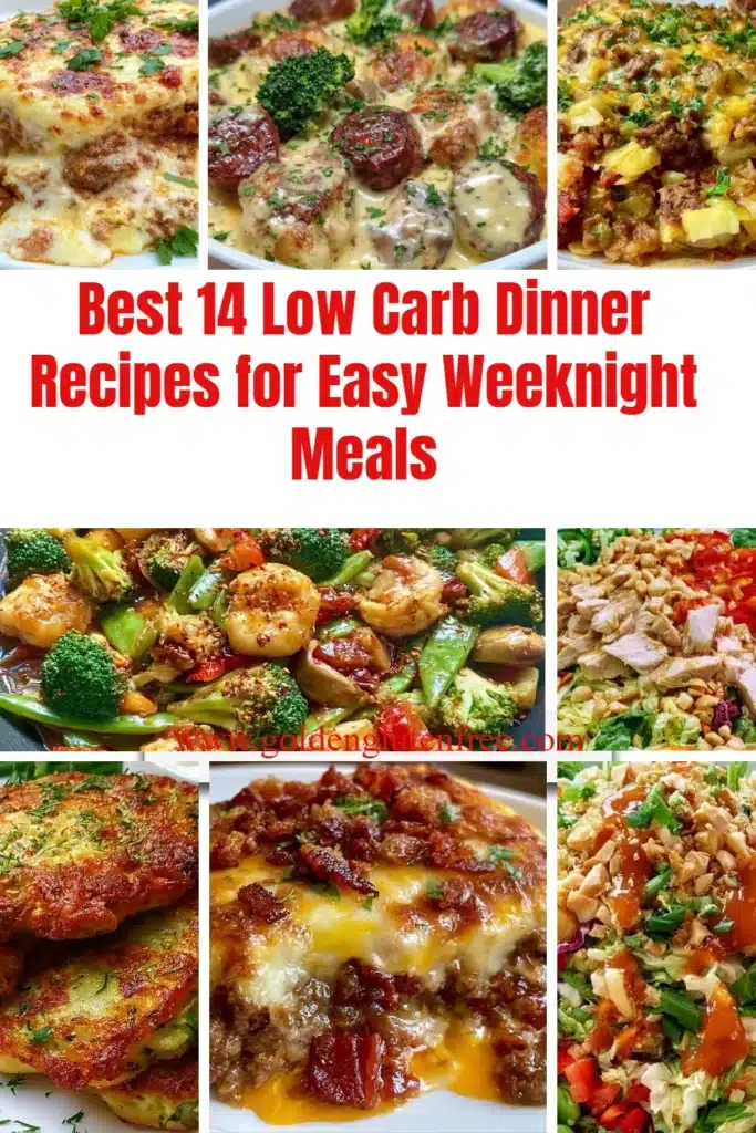 Delicious low carb dinner recipes for quick weeknight meals.