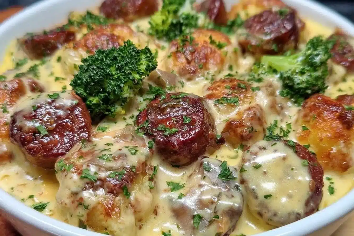 Low Carb Sausage Gratin in 30 Minutes